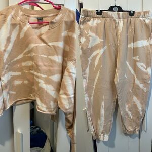EUC Tie-Dye Sweatshirt and Jogger Set